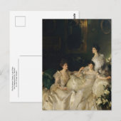 De zusters van Wyndham door John Singer Sargent Briefkaart (Voorkant / Achterkant)