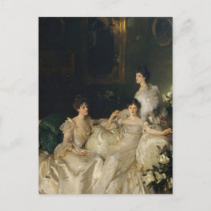 De zusters Wyndham door John Singer Sargent Briefkaart