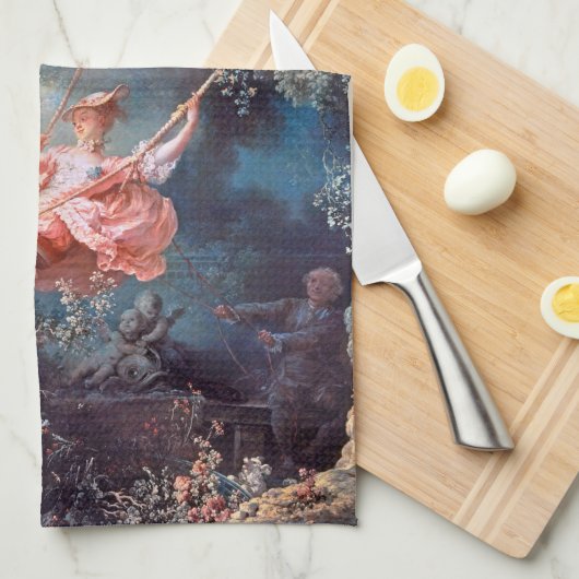 De zwaai, de gonard theedoek (Quarter Fold)