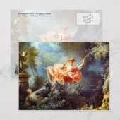 De zwaai van Fragonard Briefkaart (Voorkant / Achterkant)