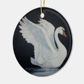 De zwaan keramisch ornament (Links)