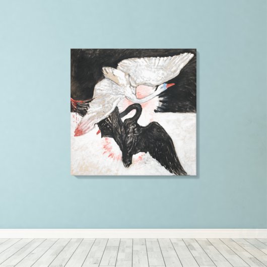 De zwaan, nr. 2 | Hilma af Klint | Canvas Afdruk (Insitu (Houten vloer))