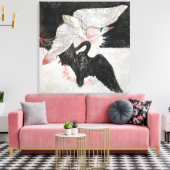 De zwaan, nr. 2 | Hilma af Klint | Canvas Afdruk (Insitu (Woonkamer))