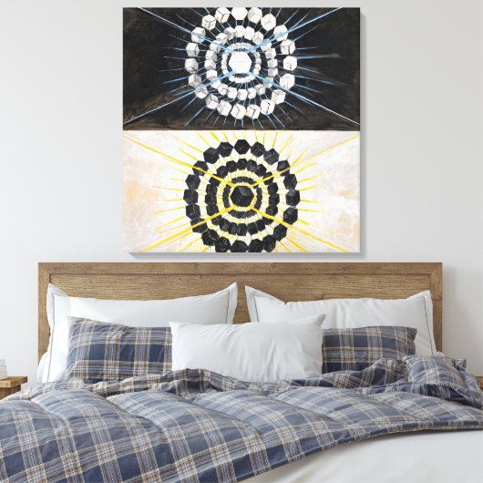 De zwaan, nr. 8 | Hilma af Klint | Canvas Afdruk (Insitu (Slaapkamer))