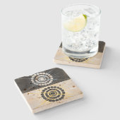 De zwaan, nr. 8 | Hilma af Klint | Stenen Onderzetter (Zijkant)