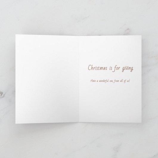 De Zwaan van de kerstman: Kerstmis is voor het Feestdagen Kaart (Binnen)