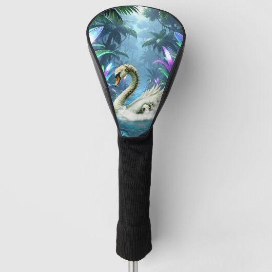 De Zwaan van Vergeten Wateren. Golfheadcover (Voorkant)