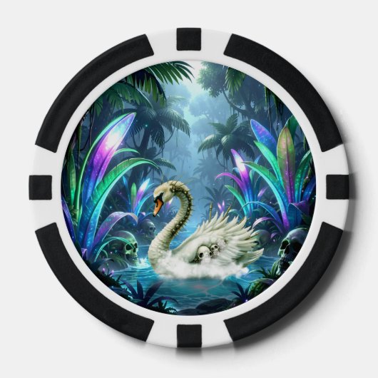 De Zwaan van Vergeten Wateren. Poker Chips (Voorkant)