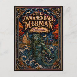 De Zwaanendael Merman Delaware Popcut Legendes Briefkaart