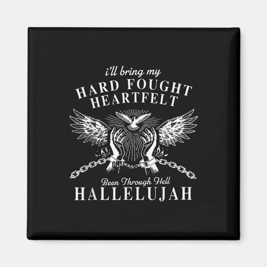 De zwaarbevochten harten zijn door de hel gegaan H Magneet (Voorkant)