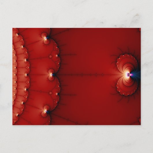 De zwaarte wekt fractaal briefkaart (Voorkant)