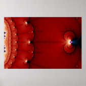 De zwaarte wekt fractaal poster (Voorkant)