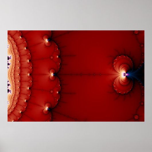 De zwaarte wekt fractaal poster (Voorkant)