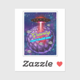 DE ZWAARTEKRACHT KAN ME NIET VASTHOUDEN STICKER