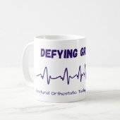 De zwaartekracht trotseren - P.O.T.S. Mok (Voorkant links)