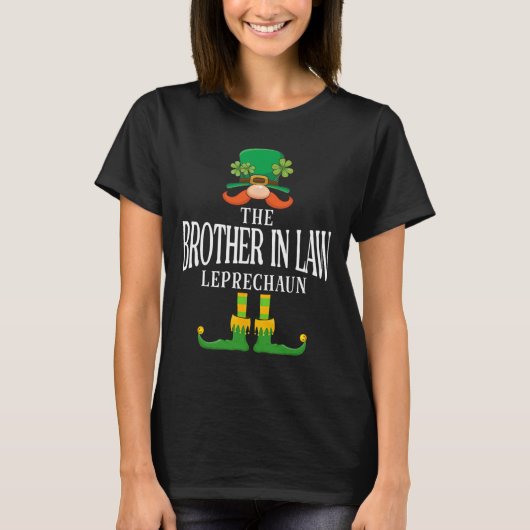De zwager Leprechaun St Patricks Day Match T-shirt (Voorkant)