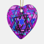 De zwakkere ster van David. Keramisch Ornament (Links)