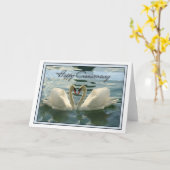 De Zwanen van het Jubileum Kaart (Gele Bloem)