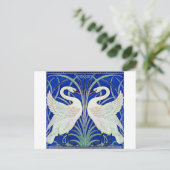 De zwanen van Walter Crane Briefkaart (Staand voorkant)