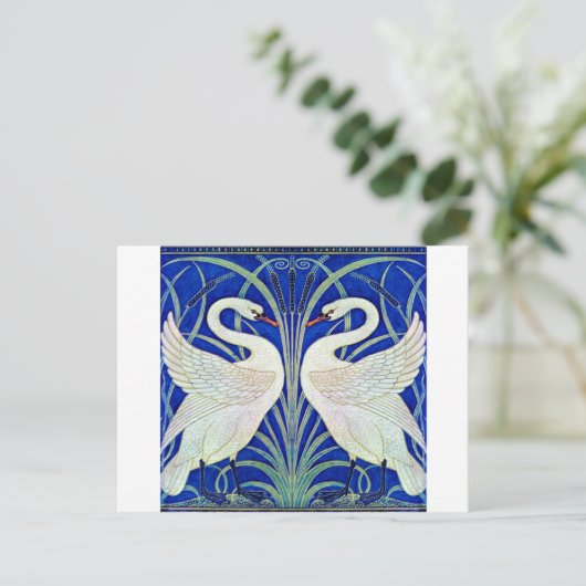 De zwanen van Walter Crane Briefkaart (Staand voorkant)