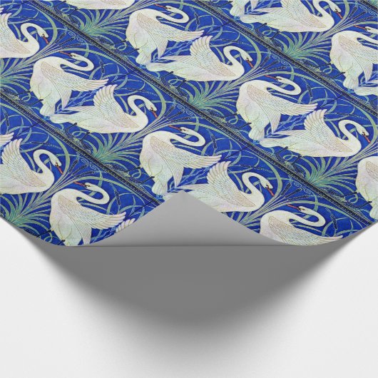 De zwanen van Walter Crane Cadeaupapier (Hoek)