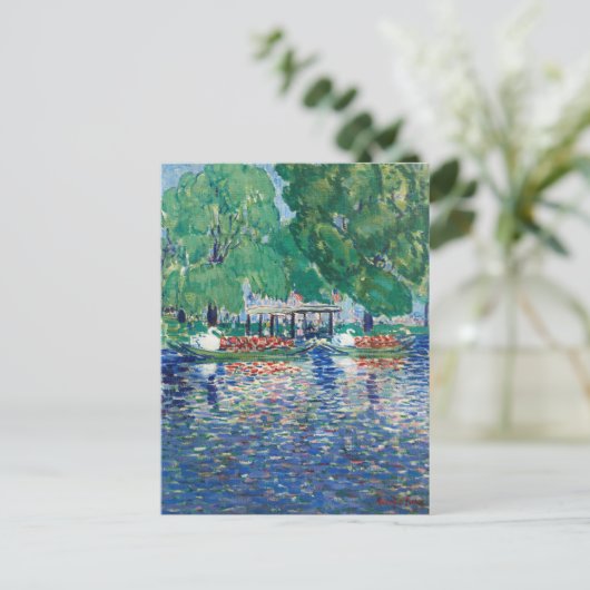 De zwanenboten | George Luks Briefkaart (Staand voorkant)