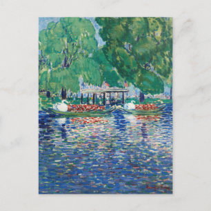 De zwanenboten   George Luks Briefkaart