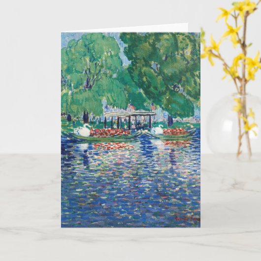 De zwanenboten | George Luks Kaart (Gele Bloem)