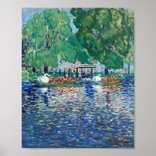 De zwanenboten | George Luks Poster (Voorkant)