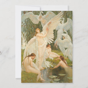 De zwanenmeisjes   Walter Crane Kaart