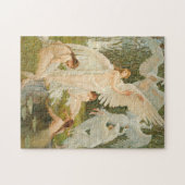 De zwanenmeisjes | Walter Crane Legpuzzel (Horizontaal)