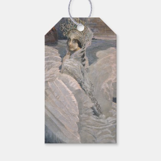 De Zwanenprinses (door Michail Vrubel) Cadeaulabel (Voorkant)