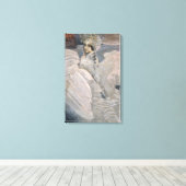 De Zwanenprinses (door Michail Vrubel) Canvas Afdruk (Insitu (Houten vloer))