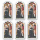 De zwangere Madonna met Sint-Jozef Sticker (Voorkant)