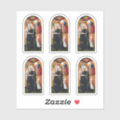 De zwangere Madonna met Sint-Jozef Sticker (Vel)