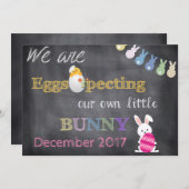 De Zwangerschap van Pasen van Eggspecting Feestdagenkaart (Voorkant / Achterkant)