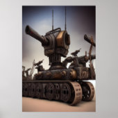 De zware artillerie | AI Art Poster (Voorkant)