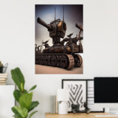 De zware artillerie | AI Art Poster (Thuiskantoor)