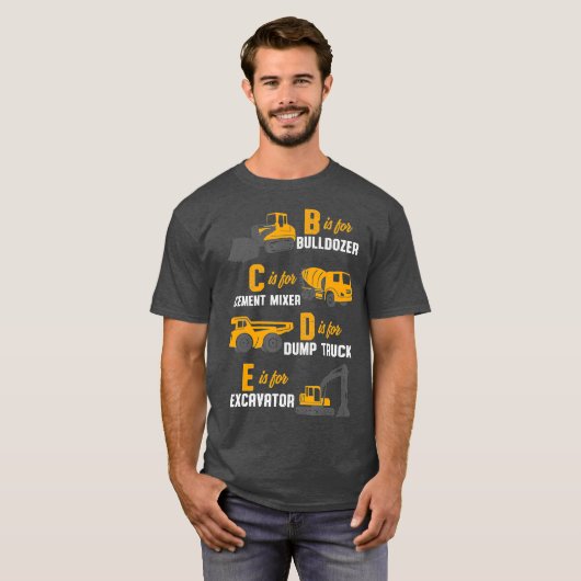 De zware exploitant van de materiaalbouw t-shirt (Voorkant volledig)