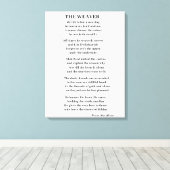 DE ZWARE POEM CANVAS AFDRUK (Insitu (Houten vloer))