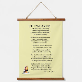 DE ZWARE POEM HANGEND WANDKLEED