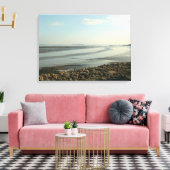 De zware stuarium nabij Cardiff Bay Canvas Afdruk (Insitu (Woonkamer))