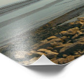 De zware stuarium nabij Cardiff Bay Foto Afdruk (Hoek)