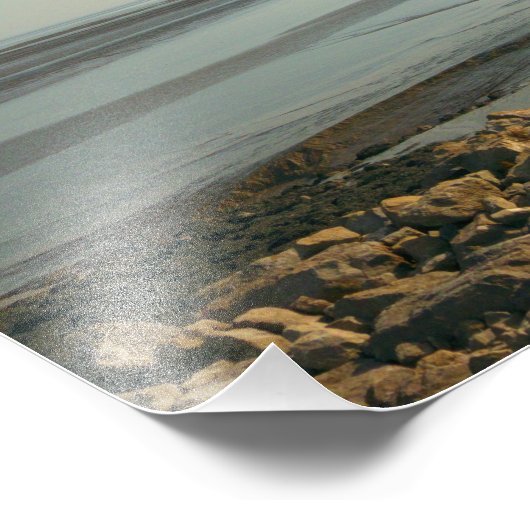 De zware stuarium nabij Cardiff Bay Foto Afdruk (Hoek)