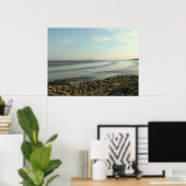 De zware stuarium nabij Cardiff Bay Poster (Thuiskantoor)