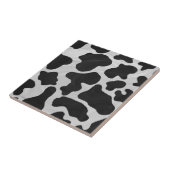 De Zwart-witte Druk van de koe Tegeltje (Zijkant)
