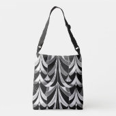 De zwart-witte finery crossbody tas (Achterkant)