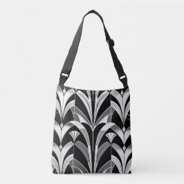 De zwart-witte finery crossbody tas