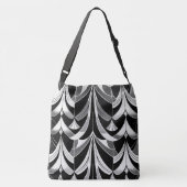 De zwart-witte finery crossbody tas (Achterkant)