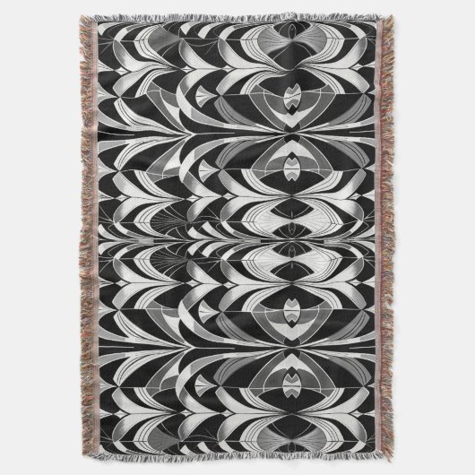 De zwart-witte finery deken (Voorkant Verticaal)